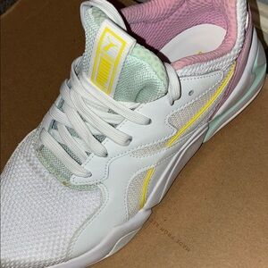 Puma Women's White and Pastel Sneakers